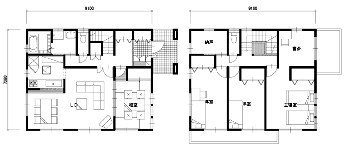 40坪の注文住宅の間取り実例
