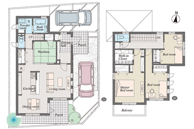 予算4000万で家を建てる間取り実例-間取り写真