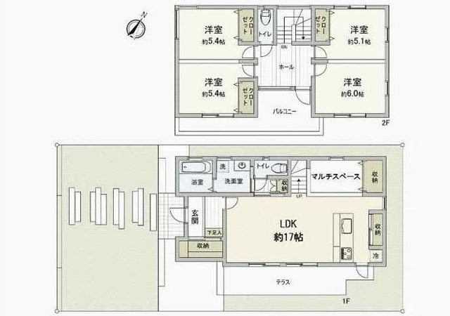 予算3000万で家を建てる間取り実例-間取り写真