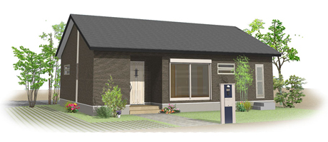 1,290万円のローコスト住宅×平屋( 間取り3LDK-27坪)外観デザイン