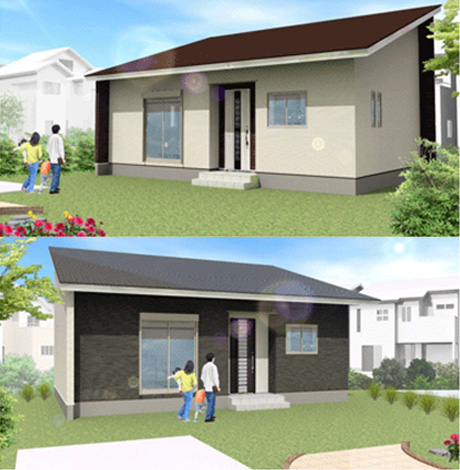 798万円のローコスト住宅×平屋( 間取り2LDK-15坪)外観デザイン