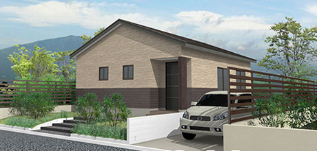 811万円のローコスト住宅×平屋( 間取り2LDK-20坪)外観デザイン