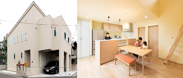 建築費用3,000万円の家の外観実例