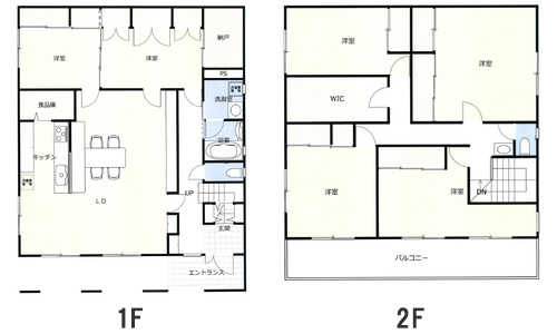 建築費用3,000万円の家の間取り実例2
