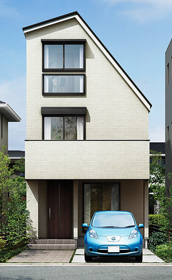 狭小住宅が得意なハウスメーカー｜住友林業「Proudio BF Slash」の外観写真