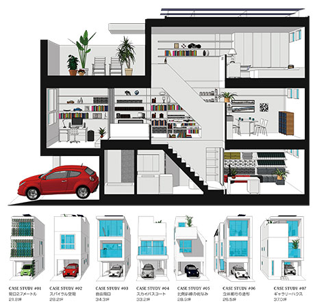 狭小住宅が得意なハウスメーカー｜ヘーベルハウス(旭化成ホームズ)「TOWN COMPO」の外観写真