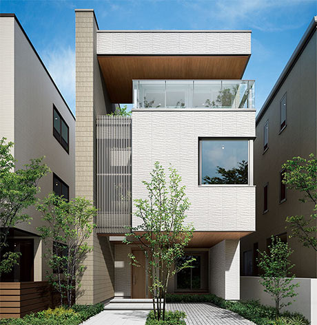 狭小住宅が得意なハウスメーカー｜ダイワハウス(大和ハウス)「skye(スカイエ)」の外観写真