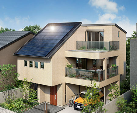 狭小住宅が得意なハウスメーカー｜パナソニックホームズ「Vieuno(ビューノ)」の外観写真