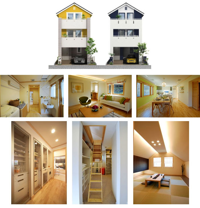 「3階建て住宅」の小さい家の間取りアイデア-スウェーデンハウスが建てる小さな3階建ての家【ヒュース・パッサ】