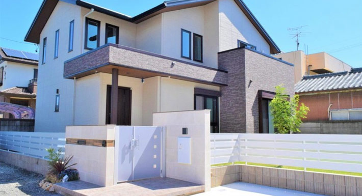 クローズ外構(クローズド外構)のイメージ図